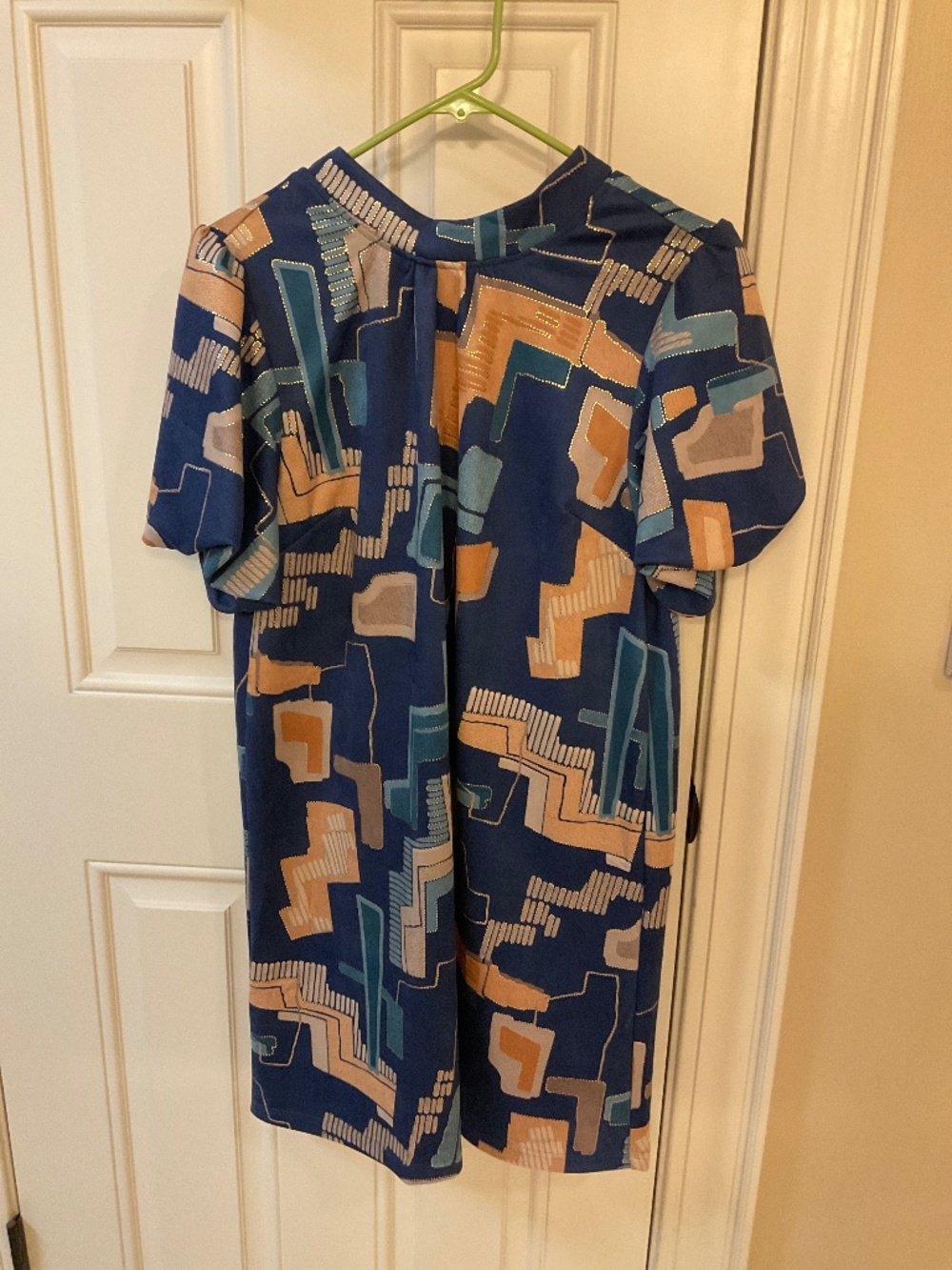 Voy Women's bubble sleeve tie back dress